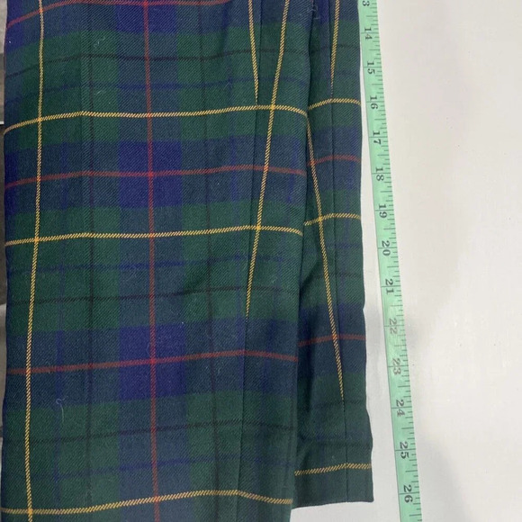 Pendleton Womens Size 12 Celebration Tartan Plaid Pants Virgin Wool Retro Grunge - Picture 6 of 6